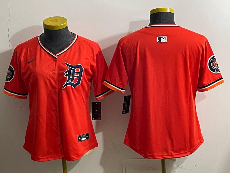 women Detroit Tigers blank orange Nike 2026 MLB Jersey 0404001->women mlb jersey->Women Jersey